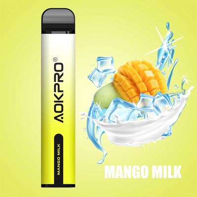 Saveur de lait de mangue 30mg 2500 Puff jetable Vape Smooth Draw 850mAh