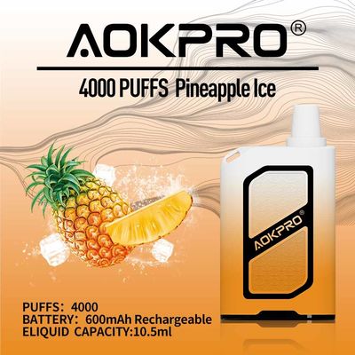 AOKPRO 15ml a prérempli le souffle de Vape 4000 de nicotine de la barre 50mg d'Elf