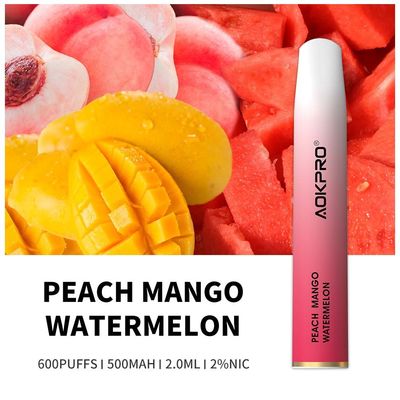 La nicotine 600 de 2% soufflent Vape jetable 2ml a assaisonné des stylos de Vape
