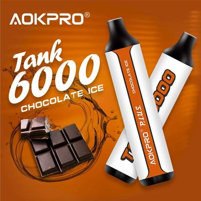 1.2ohm engrènent 6000 le souffle Vape jetable Pen Chocolate Ice Flavor