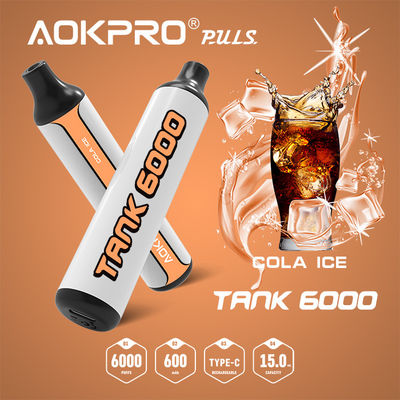 stylo rechargeable 15ML 600mAh de Nic Cola Ice Disposable Flavored Vape du sel 50mg
