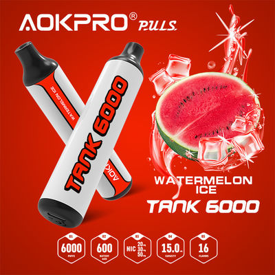 La pastèque Vape assaisonné jetable de TYPE-C parque le souffle 15ml 6000