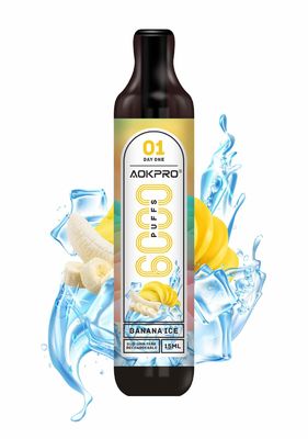 dispositifs jetables de MTL Vape de sel de la nicotine 50mg/ML	Souffle du réservoir 6000 de Sous-ohm