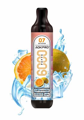 L'aspiration jetable préremplie de nicotine du souffle 15ml 6000 a activé des cosses Vapes 1.1Ohm