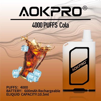 MTL 4000 soufflent le stylo jetable 600mAh USB-C rechargeable de Vape